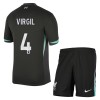 Maillot de Supporter Liverpool Virgil 4 Extérieur 2024-25 Pour Enfant